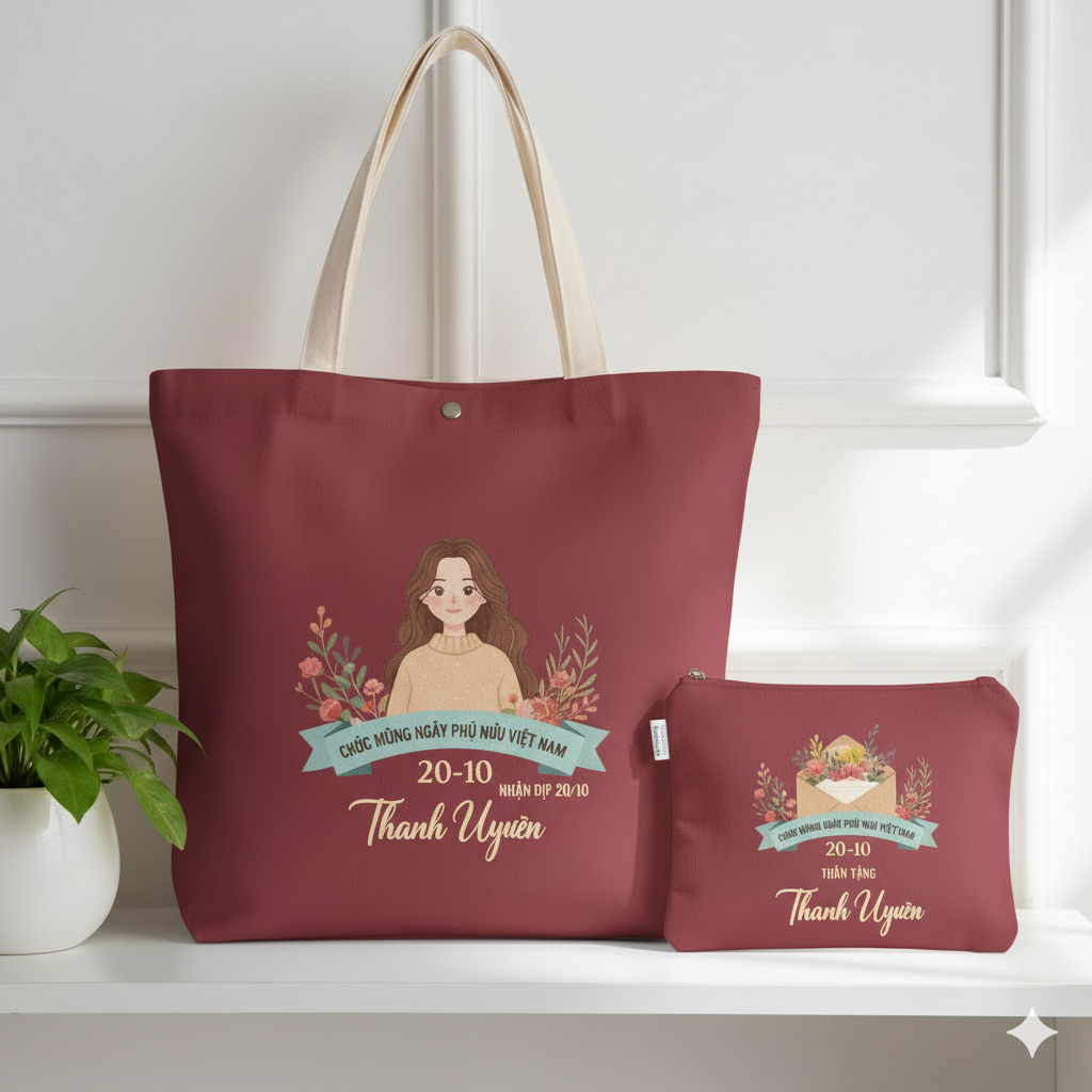 Túi vải canvas ngày phụ nữ Việt Nam 20-10 11 Túi vải canvas ngày phụ nữ Việt Nam 20-10