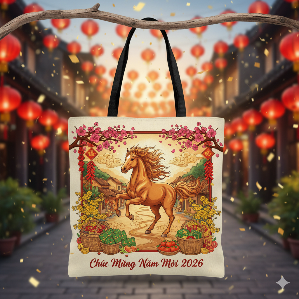 Mẫu túi vải canvas tết 2026 3 Mẫu túi vải canvas tết 2026