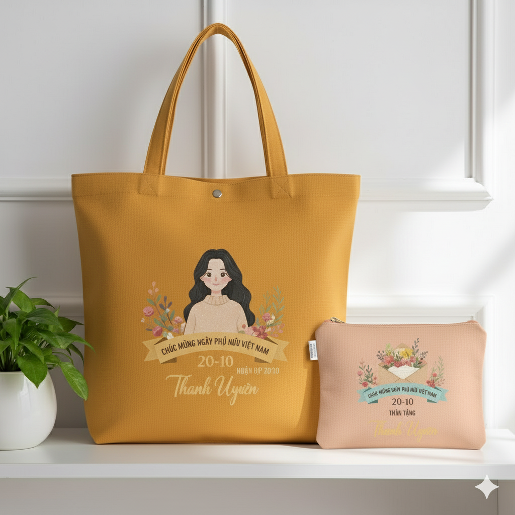 Túi vải canvas ngày phụ nữ Việt Nam 20-10 8 Túi vải canvas ngày phụ nữ Việt Nam 20-10