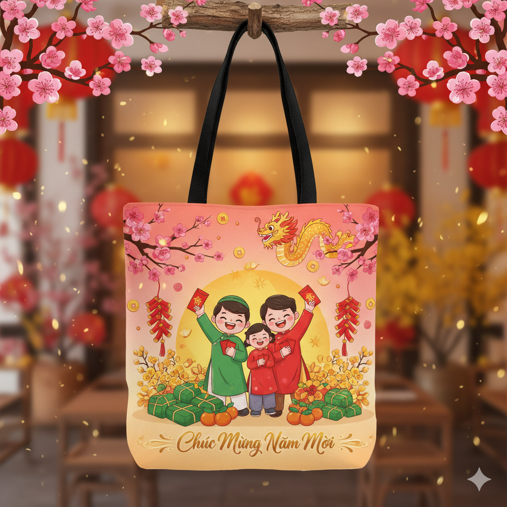 Mẫu túi vải canvas tết 2026 10 Mẫu túi vải canvas tết 2026